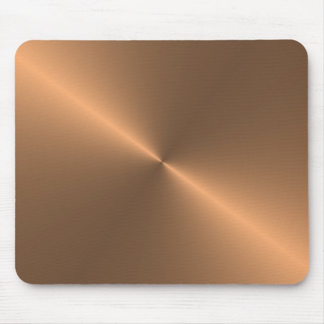 circular brushed copper mouse pad (Front)