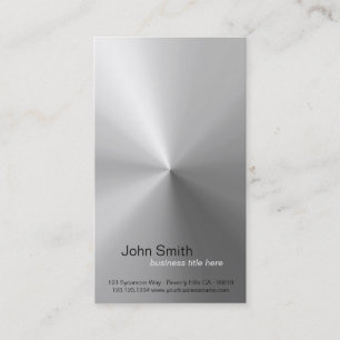 Circular Brushed Metal Design Vertical Card