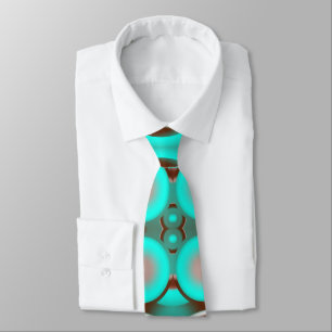 Circular Celestial Concentric Circles Pattern Tie