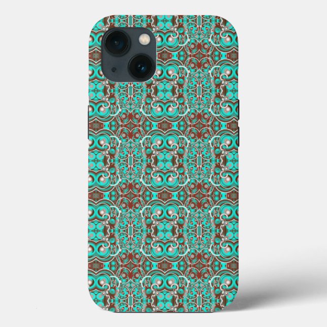 Circular Celestial Concentric Circles Patterned Case-Mate iPhone Case (Back)