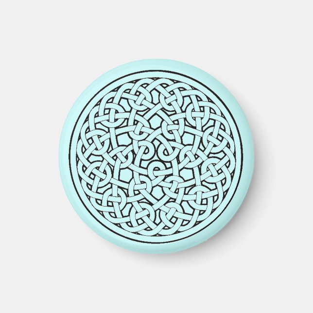 Circular Celtic Knot Interconnected Symbolism Magnet (Front)