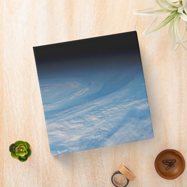Circular Cloud Formation Over South Pacific Ocean. Binder (In Situ)