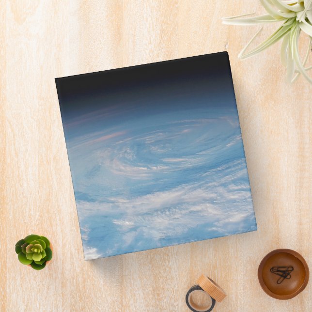 Circular Cloud Formation Over South Pacific Ocean. Binder (In Situ)