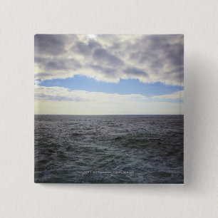 Circular Clouds over the Atlantic Ocean 2 Inch Square Button