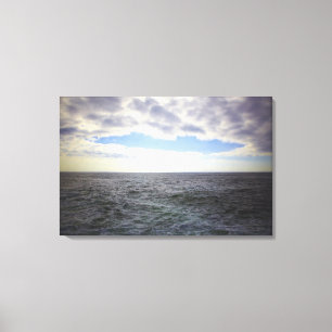 Circular Clouds over the Atlantic Ocean Canvas Print
