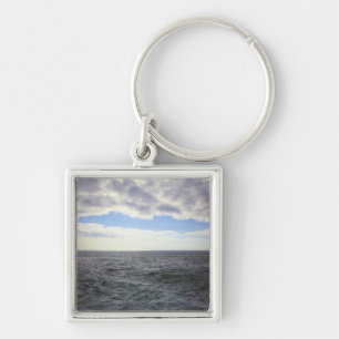 Circular Clouds over the Atlantic Ocean Keychain