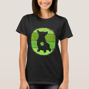 Circular Corgi Irish Shamrock Dog St Patricks Day T-Shirt