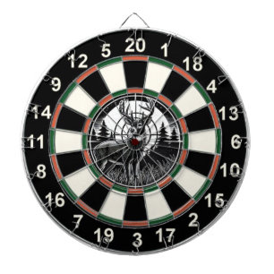 Circular Deer with Forest Target Dartboard