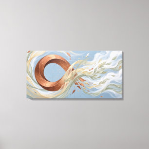 Circular Economy Abstract Art Sustainable Business Canvas Print
