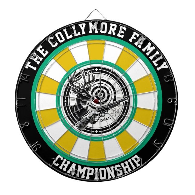 Circular Forest Design with Deer Dartboard (Front)