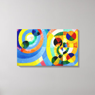 Circular Forms abstract art by Robert Delaunay Canvas Print