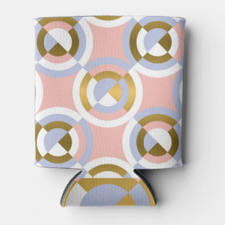 Circular Geometric Shapes: Colourful Vintage Kalei Can Cooler