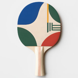Circular Geometry Abstract Ping Pong Paddle