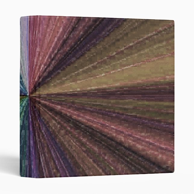 Circular Gradient Earthy Rainbow Binder (Front/Spine)