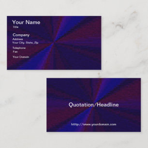 Circular Gradient Patchwork Blue to Purple Business Card
