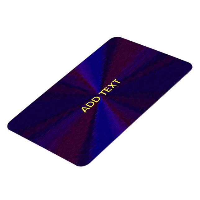 Circular Gradient Patchwork Blue to Purple Magnet (Left Side)