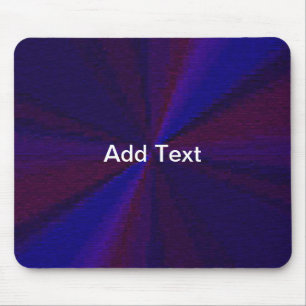 Circular Gradient Patchwork Blue to Purple Mouse Pad