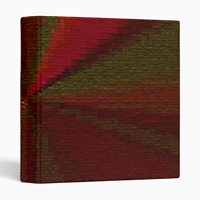 Circular Gradient Patchwork Red to Green Binder (Front/Spine)