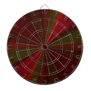 Circular Gradient Patchwork Red to Green Dartboard
