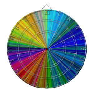 Circular Gradient Rainbow Dartboard