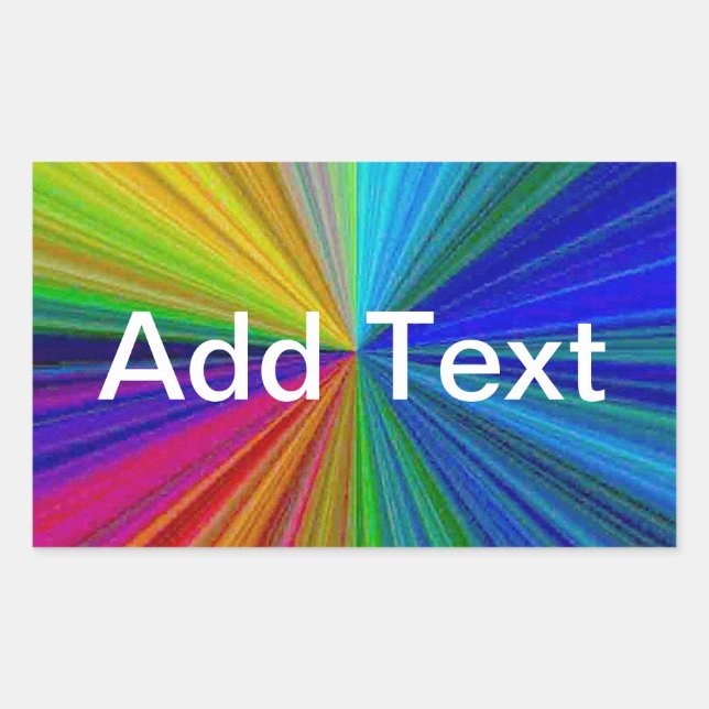 Circular Gradient Rainbow Sticker (Front)