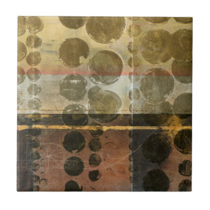 Circular Green Droplets Tile