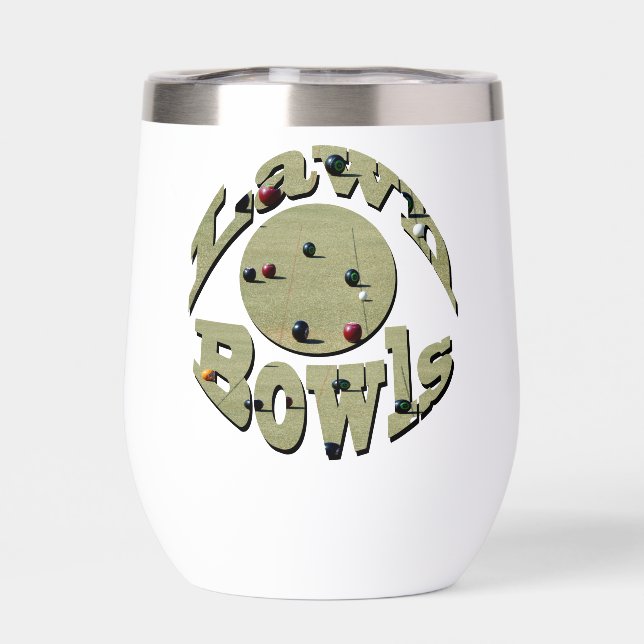 Circular Lawn Bowls Name Design, (Back)