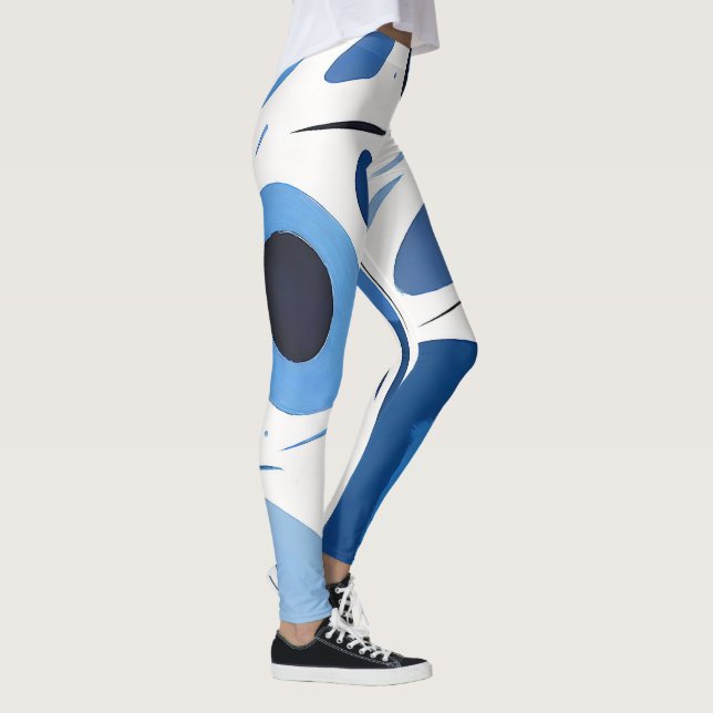 Circular Mirage Madness Abstract Leggings (Right)