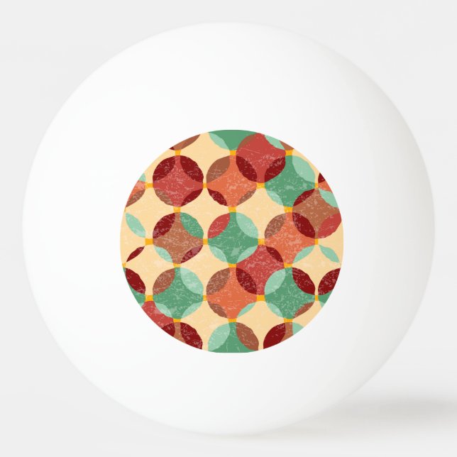 Circular mosaic pattern, geometric illustration. ping pong ball (Front)
