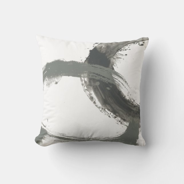 Circular Reaction Throw Pillow (Front)