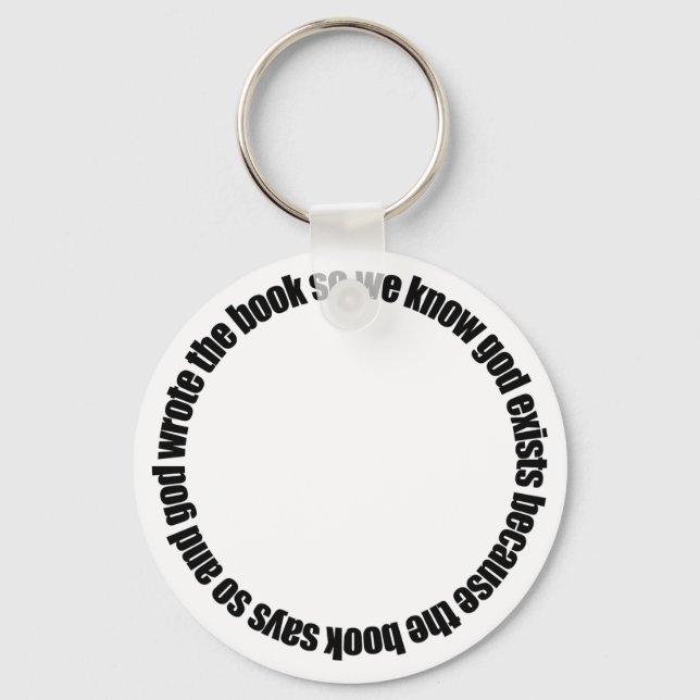 Circular Reasoning Keychain (Front)