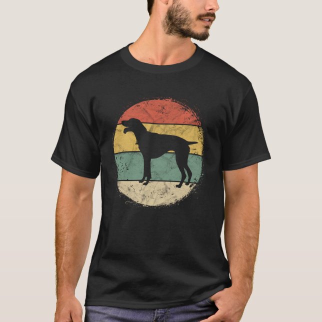 Circular Retro Pointer Owner  Pointer Dad Rott Mom T-Shirt (Front)