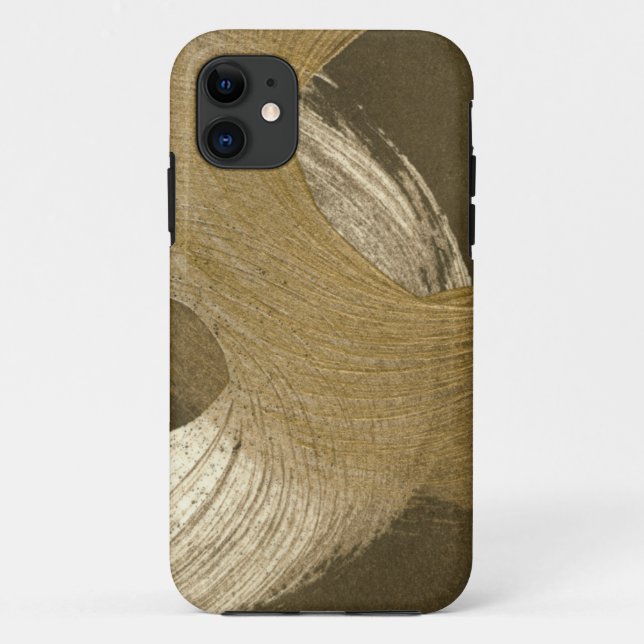 Circular Sandstorm in Tan and Dark Brown Case-Mate iPhone Case (Back)