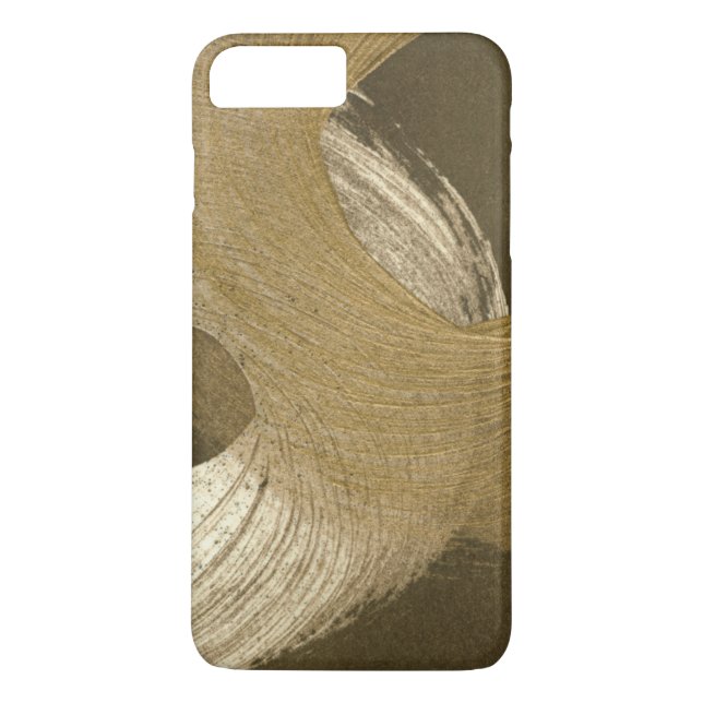 Circular Sandstorm in Tan and Dark Brown Case-Mate iPhone Case (Back)