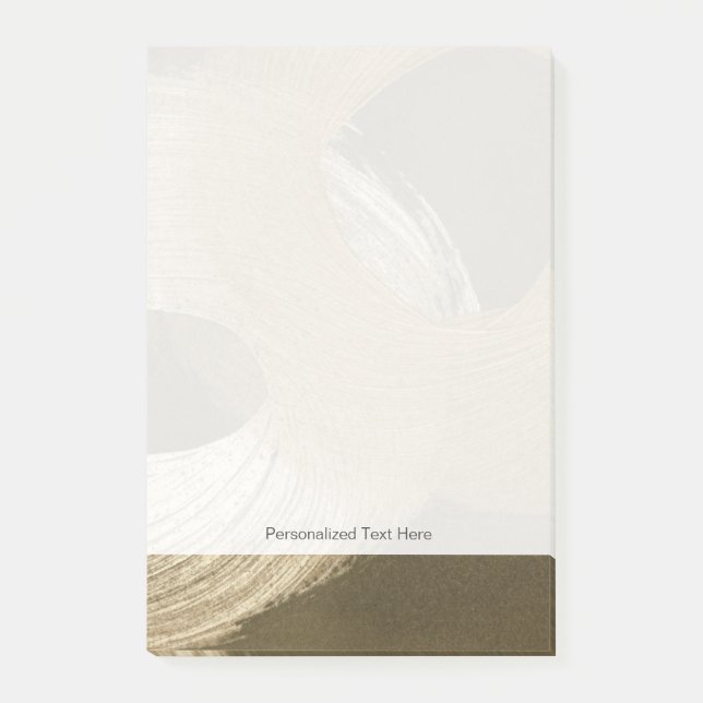 Circular Sandstorm in Tan and Dark Brown Post-it Notes (Front)