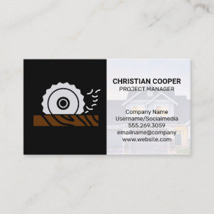 Circular Saw and Wood   Home Repairs Business Card