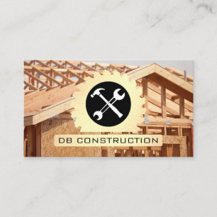 Circular Saw   Hammer Wrench   Construction Build Business Card