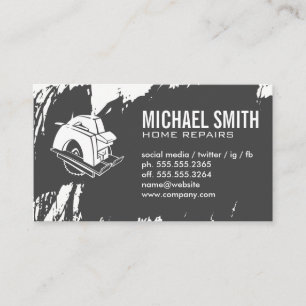Circular Saw Hardware Tools Carpentry Business Card