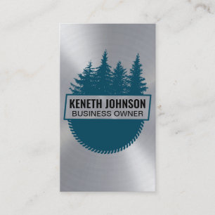 Circular Saw   Timber Icon Business Card
