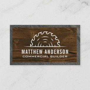 Circular Saw   Wooden Boards   Slate Business Card