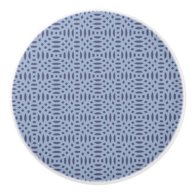 circular shapes seamless pattern ceramic knob (Front)