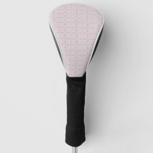 circular shapes seamless pattern golf head cover