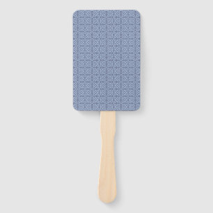 circular shapes seamless pattern hand fan