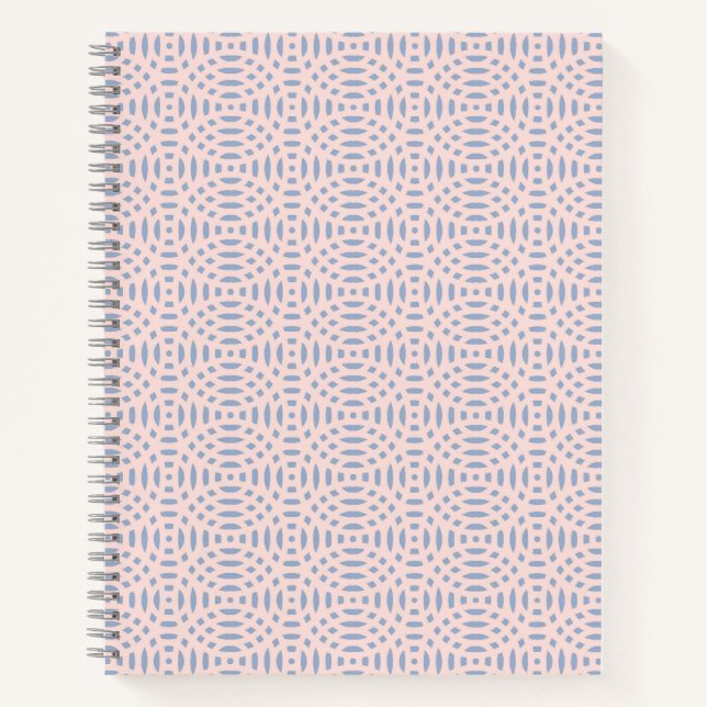 circular shapes seamless pattern notebook (Front)
