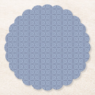 circular shapes seamless pattern paper coaster