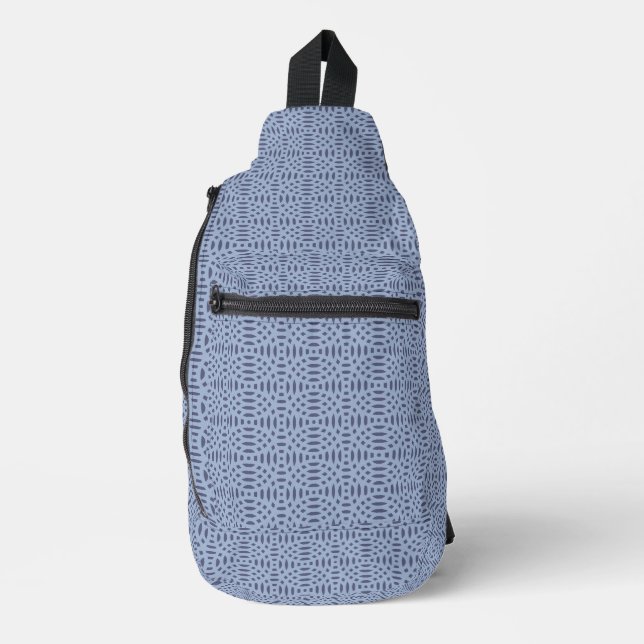 circular shapes seamless pattern sling bag (Front)