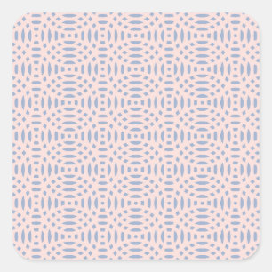 circular shapes seamless pattern square sticker