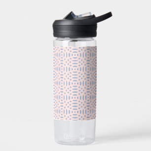 circular shapes seamless pattern water bottle