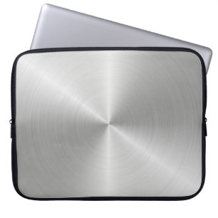 Circular slabs metal iron laptop sleeve