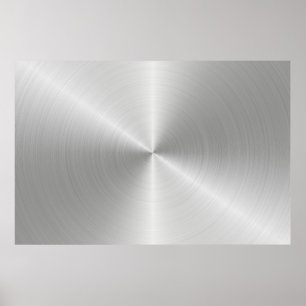 Circular slabs metal iron poster